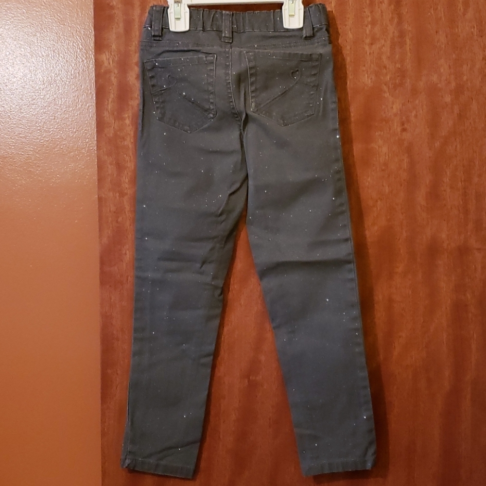 Gray w/ silver sparkle Jeggings - Picture 4 of 5